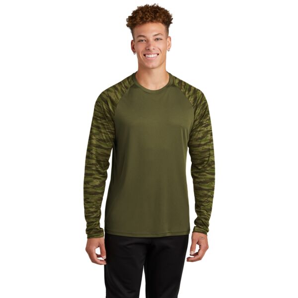 Drift Camo Colorblock Long Sleeve Tee Thumbnail