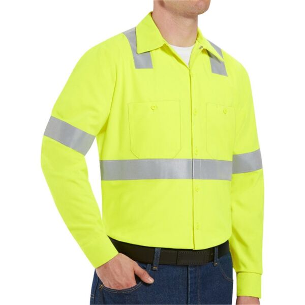 Men's Tall High Visibility Work Shirt Thumbnail