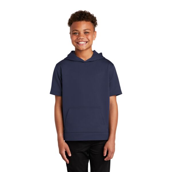 Youth Sport Wick ® Fleece Short Sleeve Hooded Pullover Thumbnail