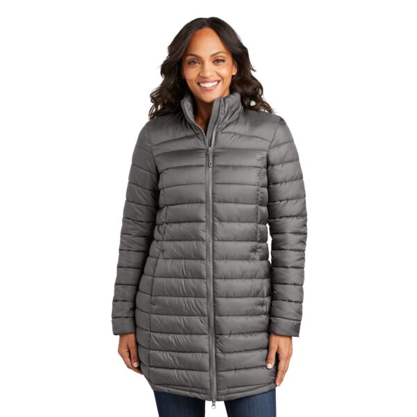 Ladies Horizon Puffy Long Jacket Thumbnail