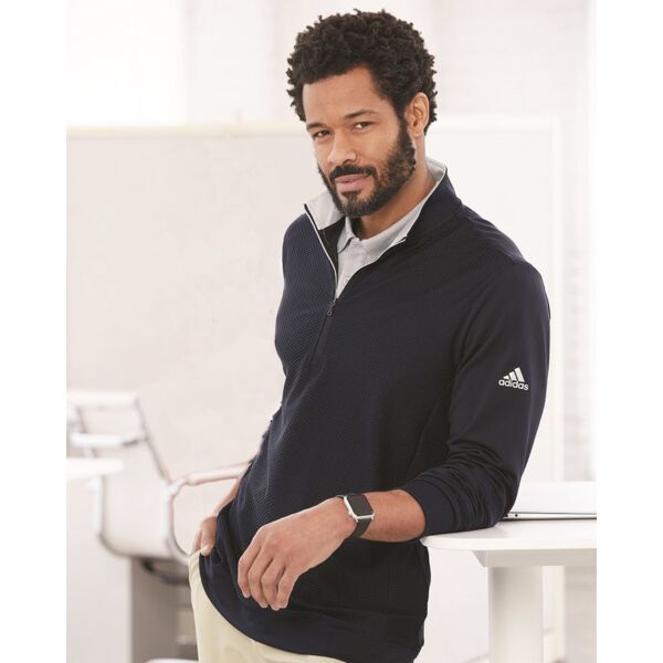 Performance Textured Quarter-Zip Pullover Thumbnail