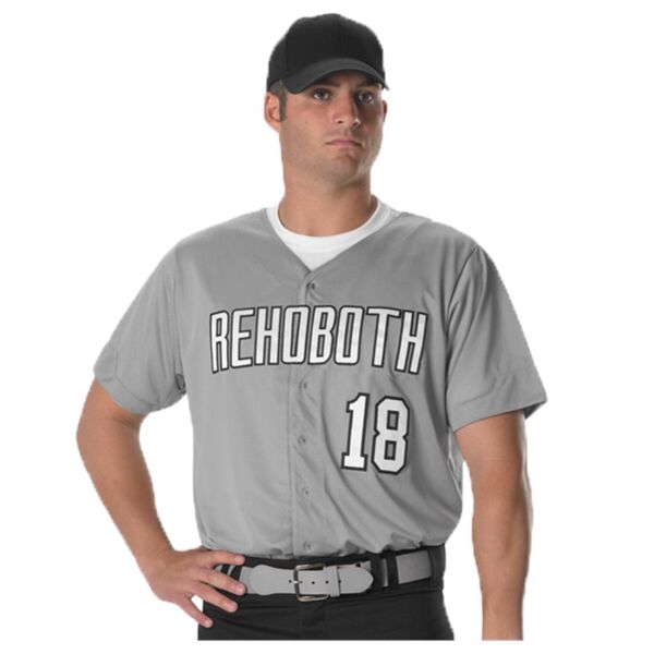 Full Button Lightweight Baseball Jersey Thumbnail