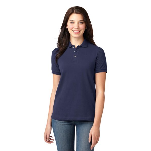 Women's Heavyweight Cotton Pique Polo Thumbnail
