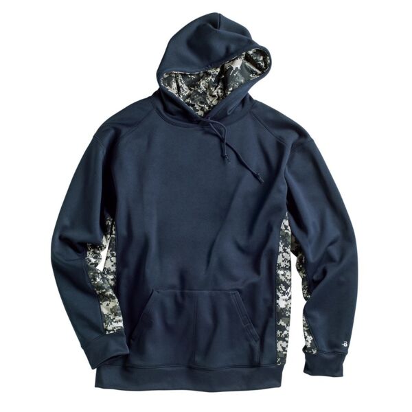 Digital Camo Colorblock Performance Fleece Hooded Sweatshirt Thumbnail