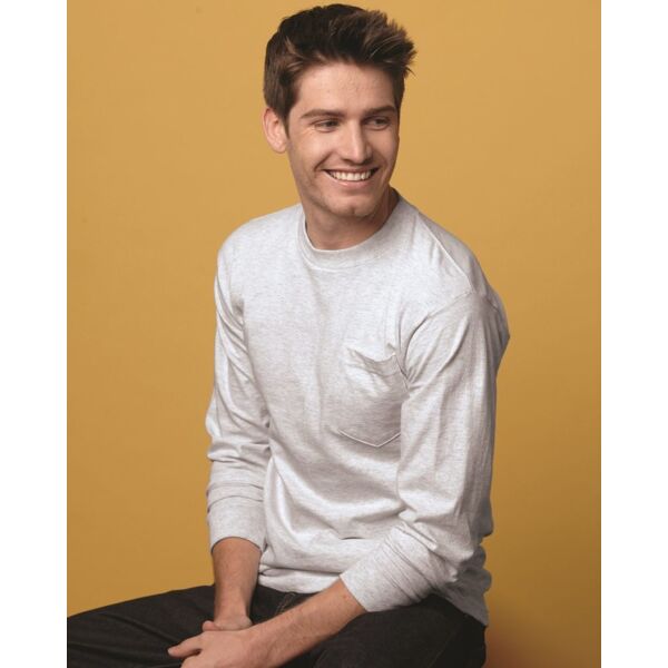 USA-Made Long Sleeve Pocket T-Shirt Thumbnail