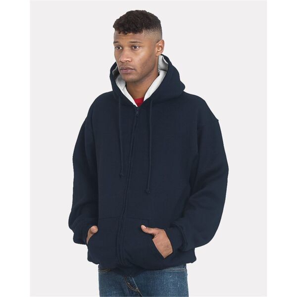 USA-Made Super Heavy Thermal Lined Full-Zip Hooded Sweatshirt Thumbnail