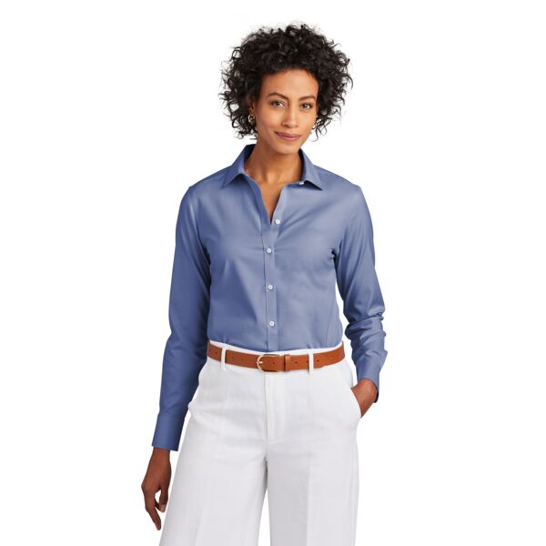 Women's Wrinkle Free Stretch Pinpoint Shirt Thumbnail