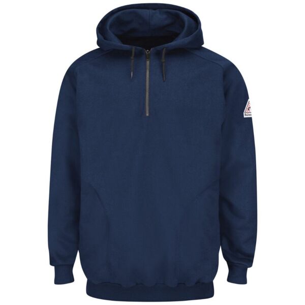 Pullover Hooded Fleece Sweatshirt Quarter-Zip - Tall Sizes Thumbnail