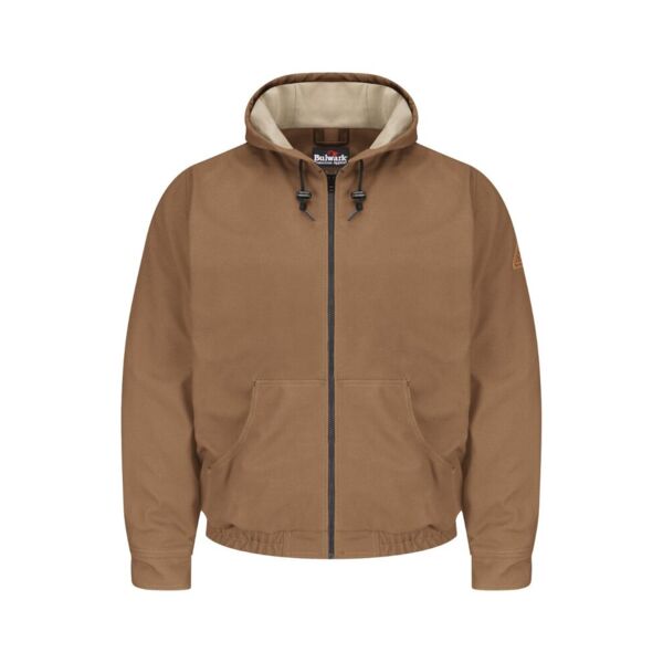 Brown Duck Hooded Jacket - EXCEL FR® ComforTouch® - Tall Sizes Thumbnail