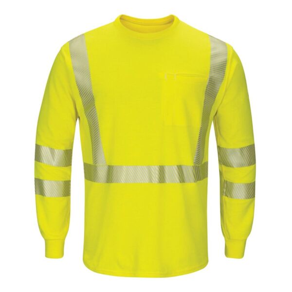 Hi-Visibility Lightweight Long Sleeve T-Shirt - Tall Sizes Thumbnail