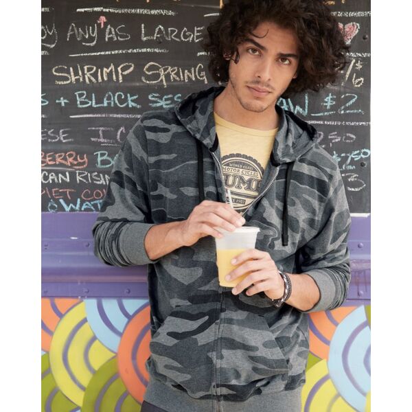 Camo Full-Zip Hooded Sweatshirt Thumbnail