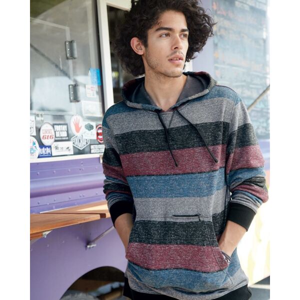 Printed Stripes Fleece Sweatshirt Thumbnail