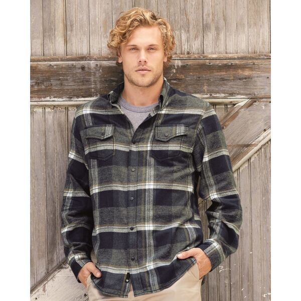 Snap Front Plaid Flannel Shirt Thumbnail