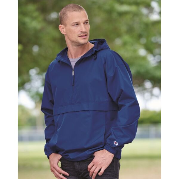 Hooded Packable Quarter-Zip Jacket Thumbnail