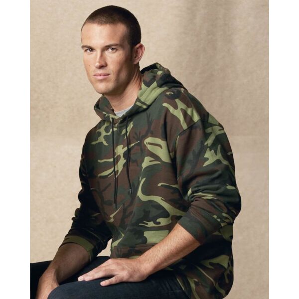 Camo Pullover Fleece Hoodie Thumbnail