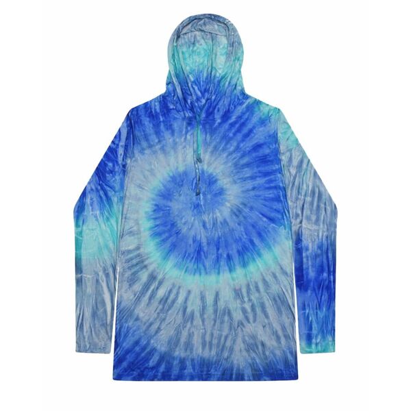 Tie-Dyed Hooded Long Sleeve T-Shirt Thumbnail