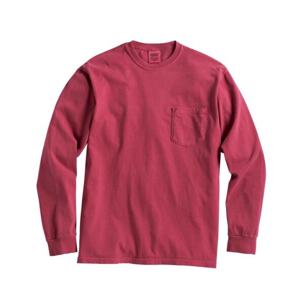 Garment-Dyed Heavyweight Long Sleeve Pocket T-Shirt Thumbnail