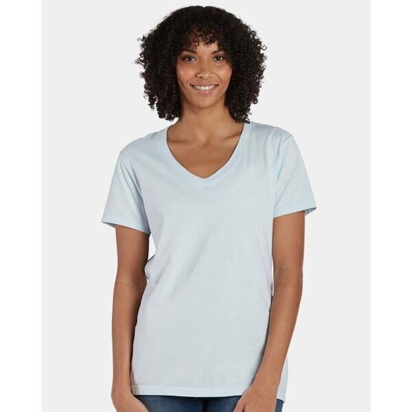Garment-Dyed Women's V-Neck T-Shirt Thumbnail