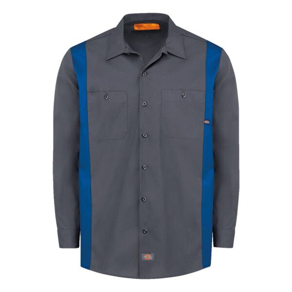 Industrial Colorblocked Long Sleeve Shirt - Tall Sizes Thumbnail