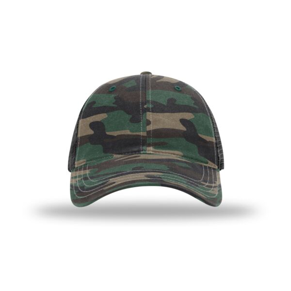 111P | GARMENT WASHED PRINTED TRUCKER Thumbnail