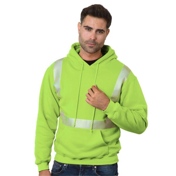 USA-Made High Visibility Hooded Sweatshirt Thumbnail