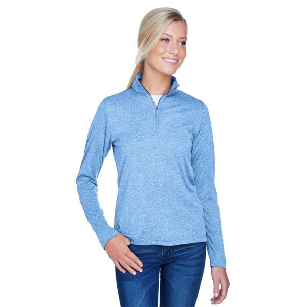 Women's Cool & Dry Heathered Performance Quarter-Zip Pullover Thumbnail